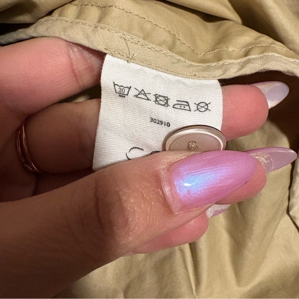 COS Belted Beige Trench Coat- Size 34 (US 4) - Picture 6 of 12